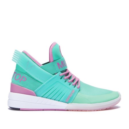 Supra Skytop V Mens High Tops Shoes Turquoise UK 73YIQ